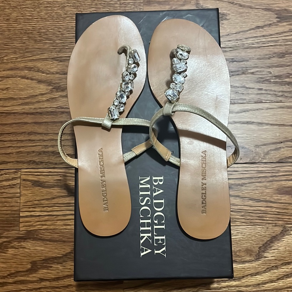 Crystal sandals badgley mischka